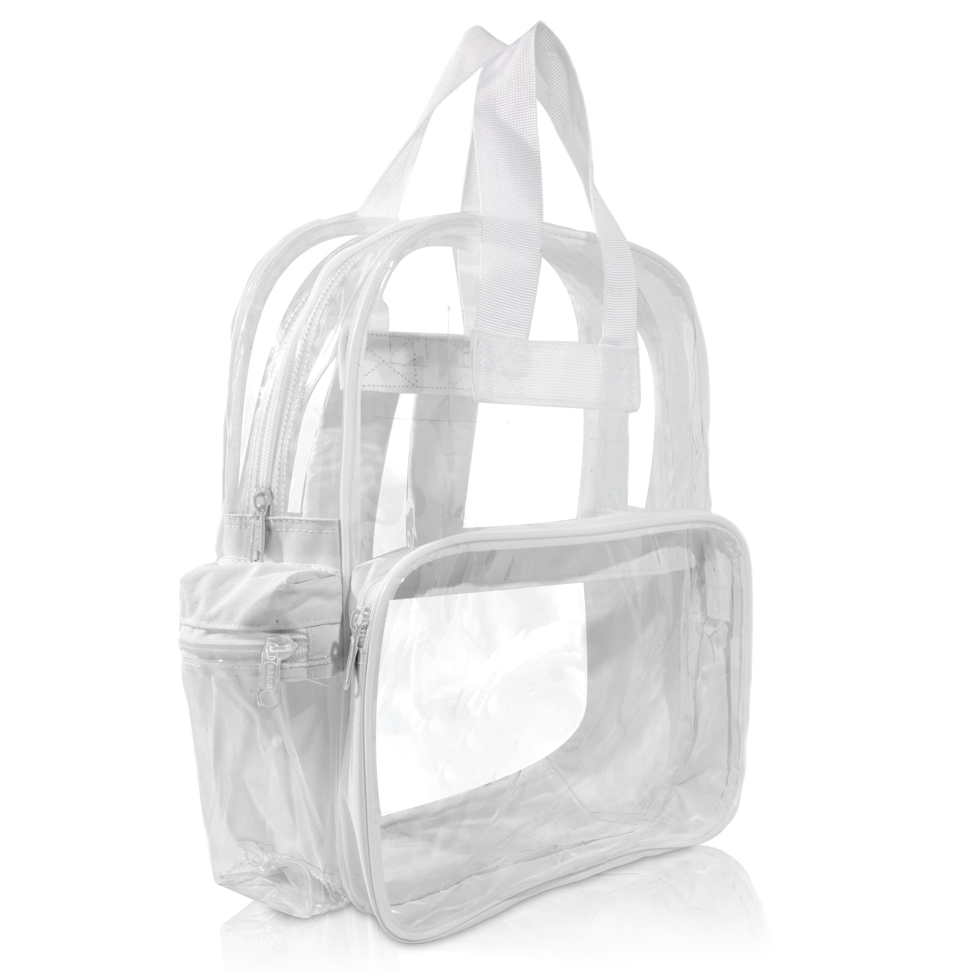 DALIX CLEAR BACKPACK TRANSPARENT PVC SCHOOL SECURITY GOLD FREE SHIPPING