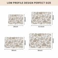 thumbnail image 5 of Khaki Farmhouse Door Mat Indoor Outdoor,Floral Floral Plant Leaf Vintage Spring Non Slip Welcome Mat with Rubber Backing,Absorbent Fabric Front Door Mats Entryway Rug for Home Patio Entrance 18"x30", 5 of 9