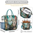 thumbnail image 5 of Pioneer Flower Floral Print Pattern Womens Lunch Box for Work,Insulated Large Lunch Bag for Tween and Teen,Loncheras Para Mujer,Leakproof Adult Lunch Bag for Work,Beach,Travel,Picnic,Camping, 5 of 7