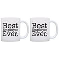 thumbnail image 1 of ThisWear Employee Gifts Best Employee Ever Intern Gag Gift 11 ounce 2 Pack Coffee Mugs, 1 of 4