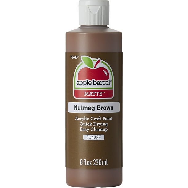 Apple Barrel Acrylic Craft Paint, Matte Finish, Nutmeg, 8 fl oz