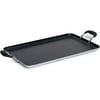 IMUSA USA, Black IMU-1818TGT Soft Touch Double Burner/Griddle, 20" X 12"
