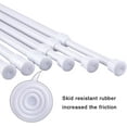 thumbnail image 2 of Spring Tensions Rods, 6 Pack Adjustable High-Carbon Steel Closet Rod With Non-Slip Rubber Pad For Wardrobe And RV Cupboard, Versatile Easy Installation Tension Rods For Multiple, 2 of 6