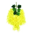 thumbnail image 1 of Flores artificiales de glicina, guirnalda colgante de glicina falsa, cadena de flores de seda sintética para arco de boda, ceremonia, fiesta, jardín, hogar, decoración de fondo., 1 of 8