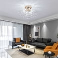 thumbnail image 3 of Creative Dandelion Crystal Chandelier Firework Pendant Light Ceiling Lamp Flush Mount Home Lighting, 3 of 12