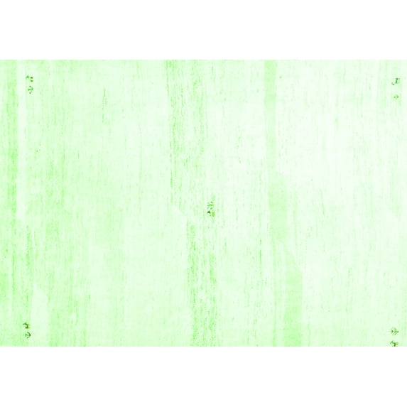 Ahgly Company Indoor Rectangle Solid Green Modern Area Rugs, 5' x 8'