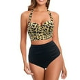 thumbnail image 1 of Bikinis Sets for Women Womens Tie Split Swimsuit With Neck Strap And Chest Swimsuit Split Swimsuit Set, 1 of 1
