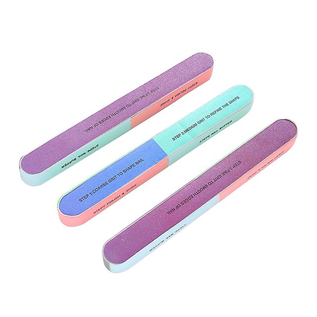 Nail File, Buffer, Six-Sided Polishing Tool for Manicure and Pedicure