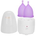 thumbnail image 5 of Juego de máquina limpiadora de copa menstrual femenina reutilizable para mujer (enchufe europeo 110240V) (limpiador de copa menstrual púrpura sS), 5 of 5