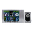 thumbnail image 1 of Yuarrent Pantalla de termómetro de plástico Higrómetro con pilas Hotel Dormitorio Estudio Cocina Oficina Medidor de temperatura Reloj Electrodomésticos Yuarrent HA063959-00B, 1 of 6