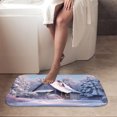 thumbnail image 4 of 1pc Snowy Cottage in the Woods Absorbent Non-Slip Bathroom Thickened Flannel Rug Decor,Soft,Quick Drying,Suitable For Indoor/outdoor Use,Bathrooms,Bedrooms,Kitchens,Terrace,Laundry Rooms,16"x24", 4 of 9
