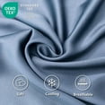 thumbnail image 6 of Lidoloka Luxury Bamboo Bed Sheets Set Twin 3Pcs for Adult,Soft&Cool,16" Deep Pocket,Blue Gray, 6 of 7