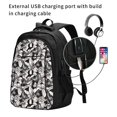 thumbnail image 2 of Balery Lilies Flowers Mochila con carga USB para hombre y mujer - Mochila impermeable y antirrobo para laptop con puerto USB para viajes, trabajo, 2 of 7