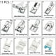 thumbnail image 3 of Kit de 11 Prensatelas KEWITY para máquina de coser Brother Singer Janome, 3 of 5