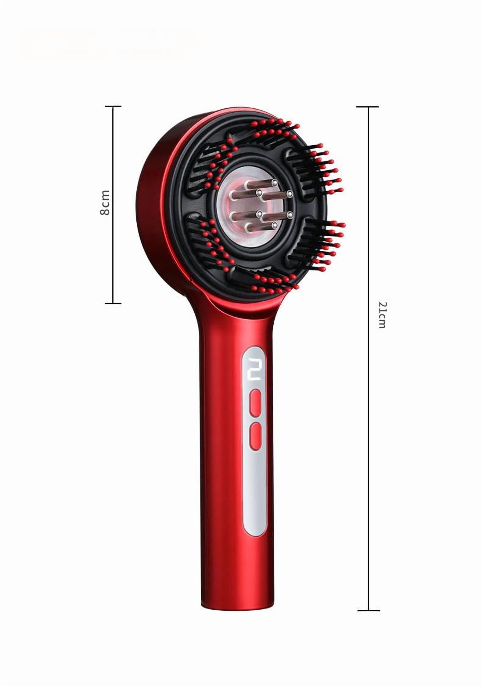Furein Smile Electric Scalp Massager 3-in-1 Red Light Therapy & Hair Growth for Home Use, Red