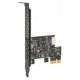 thumbnail image 2 of PCIE To USB 3.2 Expansion Card, Black Multi Interface High Speed USB3.2 GEN1 Expansion Card 5Gbps A Key 20PIN For PC, 2 of 8