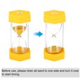 thumbnail image 4 of Uxcell 1 Minute Sand Timer, Hexagon Small Sandy Clock, Count Down Sand Glass Yellow, 4 of 5