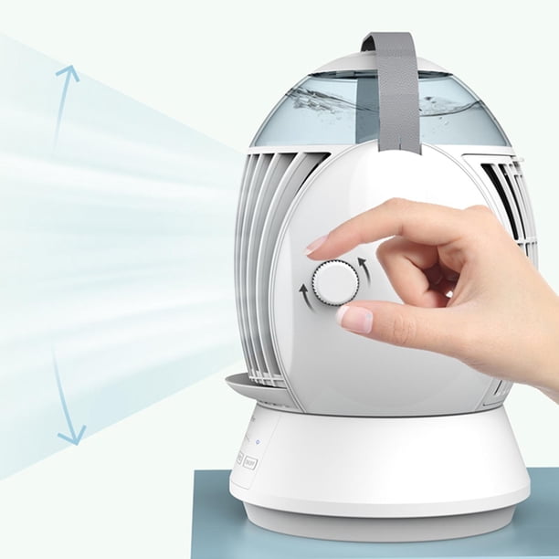 Mini aire acondicionado, ajuste de 45 degree, ventidor de refrigeración por agua USB Personal, ventidor enfriador de aire acondicionado para habitación perfecl Ventilador enfriador de aire