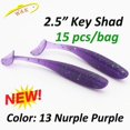 thumbnail image 3 of Pequeñas colas de 5 cm y 6 cm, cebos blandos para pesca en hielo, señuelos para pesca de percas, lucios, róbalos, señuelos para pesca en agua dulce, señuelos blandos Easy Shiner Shad, 3 of 5