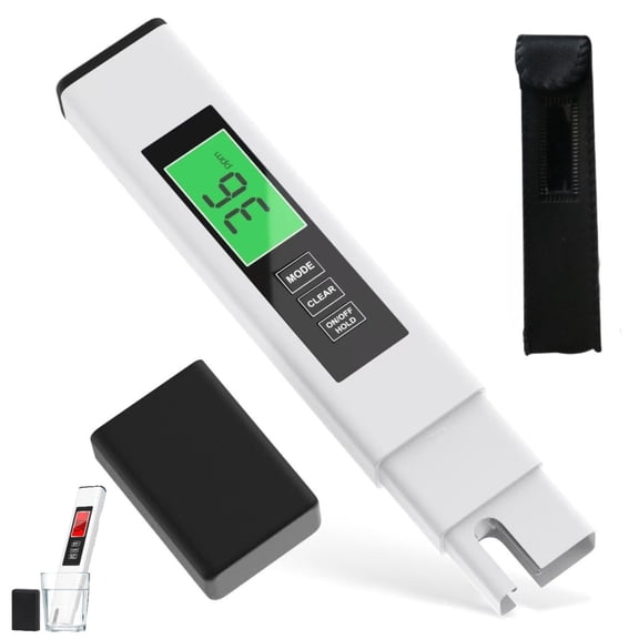 4-in-1 TDS Water Tester Digital Meter - Measures TDS EC Temperature, 0-9990PPM, Accurate Tester for Drinking Water RO/DI System Aquarium