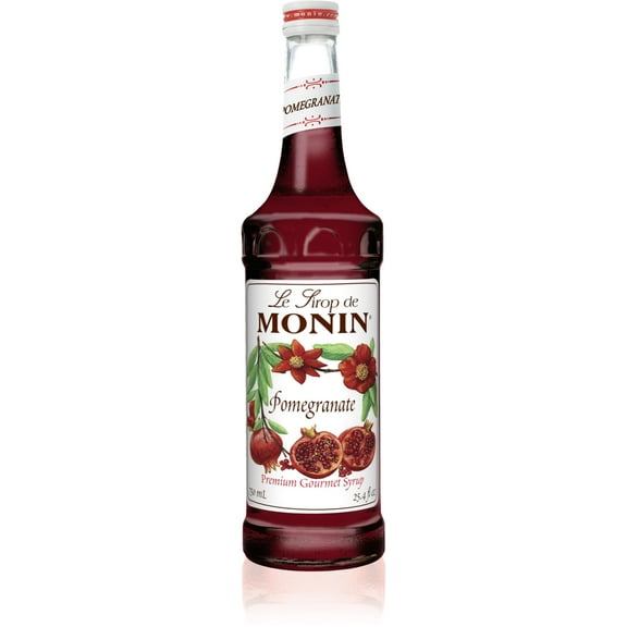 Monin - Pomegranate Syrup, Tart and Sweet, Great for Cocktails and Teas, Gluten-Free, Non-GMO (750 ml, 25.4 fl.oz)