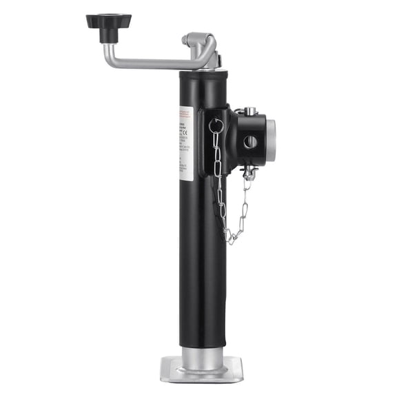 Trailer Jack Weld-On 2000lbs 10" Travel Pipe Mount Swivel Jack - Heavy Duty Carbon Steel Trailer Tongue Jack for RV, Travel, Horse & Utility Trailers