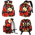 thumbnail image 4 of Fragmented Flowers Cute Bag Diaper Backpack Baby Cushion Backpack Backpack for School Teens with Adjustable Strap and Large Capacity, Printed Design, 4 of 6