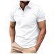 thumbnail image 1 of Playeras Hombre Algodon Camiseta De Manga Corta Con Solapa De Color Sólido Informal De Uso Diario Para Hombre, 1 of 7