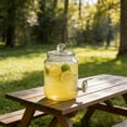thumbnail image 6 of Floleo Glass Beverage Dispenser with Spigot, Heavy Duty Glass Drink Dispenser Jug for Iced Tea, Lemonade, Cold Brew, Party, Outdoor, Kitchen, and Fridge Storage, 6 of 8