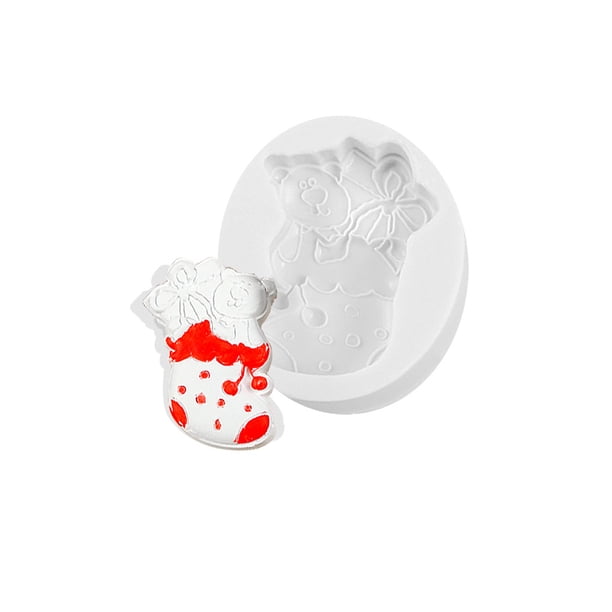 Cateissary Moldes para galletas Molde en relieve temático Fundición de fondant Die Xmas Socks 08 Type3 NO3 Cateissary HA061362-15B