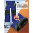 thumbnail image 4 of POENTAB Kids Boy's Snow Water Resistant Pants Youth Fleece Lind Hiking Softshell Warm Insulated Trousers Blue Size 11-13, 4 of 7