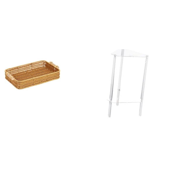 Cesta De Frutas De Acrílico Tejido, Cuenco Para Servir Bocadillos, Plato De Pan Minimalista, Mesita De Noche Moderna, Mesa Auxiliar Para Sala De Estar, Hogar, Oficina, Dormitorio