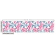 thumbnail image 3 of Ambesonne Spring Fabric by the Yard Upholstery, Floral Style Watercolor Art, 3 Yards, Blue Grey and Pink, 3 of 5