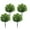 4pc Green, variant on Ataucjin Artificial Topiary Ball Tree with Metal Ground Spike,43.3 Inch Artificial Topiary Ball Tree with Spike,Artificial Cedar Tree for Home Decor, Indoor and Outdoor