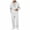 White, variant on SEROYE Tracksuit for Men, 2 Piece Zipper Hooded Long Jogger Pants Loose Fit Casual Sportswear Daily Lounge Travel (XL, White)