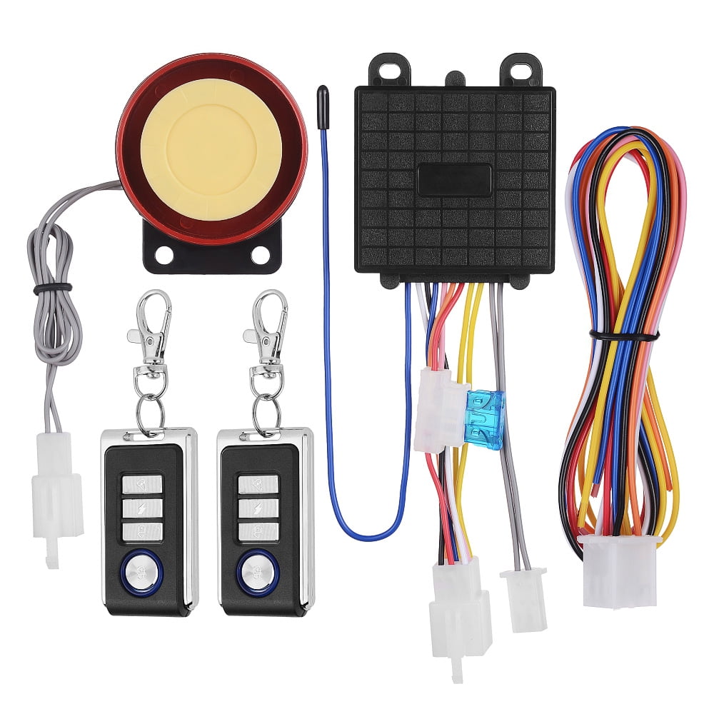 DC12V Universal Motorcycle AntiTheft Alarm System Remote Control