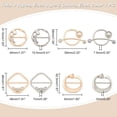 thumbnail image 4 of 8Pcs T-Shirt Clips for Women Silk Scarf Clasp Clip Round Clothes Clips Buckle Tie Rings with Pearl and Rhinestone Circle Clip Waist Buckle for DIY, 4 of 6