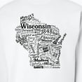 thumbnail image 3 of Inktastic Wisconsin State Word Salad Adult Sweatshirt, 3 of 4