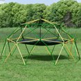thumbnail image 2 of Geometric Dome Climber Play Center, Kids Climbing Dome Tower with Hammock, Rust & UV Resistant Steel Supporting 1000 LBS, 2 of 9