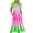 Multicolor-E, variant on Penkiiy Women's Summer Casual Short Sleeve Crewneck Gradient Print Dress Casual Flowy Tiered Maxi Beach Dress With Pockets 2XL Multicolor