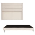 thumbnail image 1 of Box Base Cama Dicasa Slim King Size Cabecera Lugo Beige Claro, 1 of 7