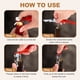 thumbnail image 4 of Uxcell 2 Pcs 4.8" Abridores de Vino Sacacorchos de Camarero, Verde, 4 of 7