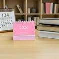 thumbnail image 5 of FOMIYES 2026 Pink Tabletop Calendar Compact Foldable Design for Office, 5 of 7
