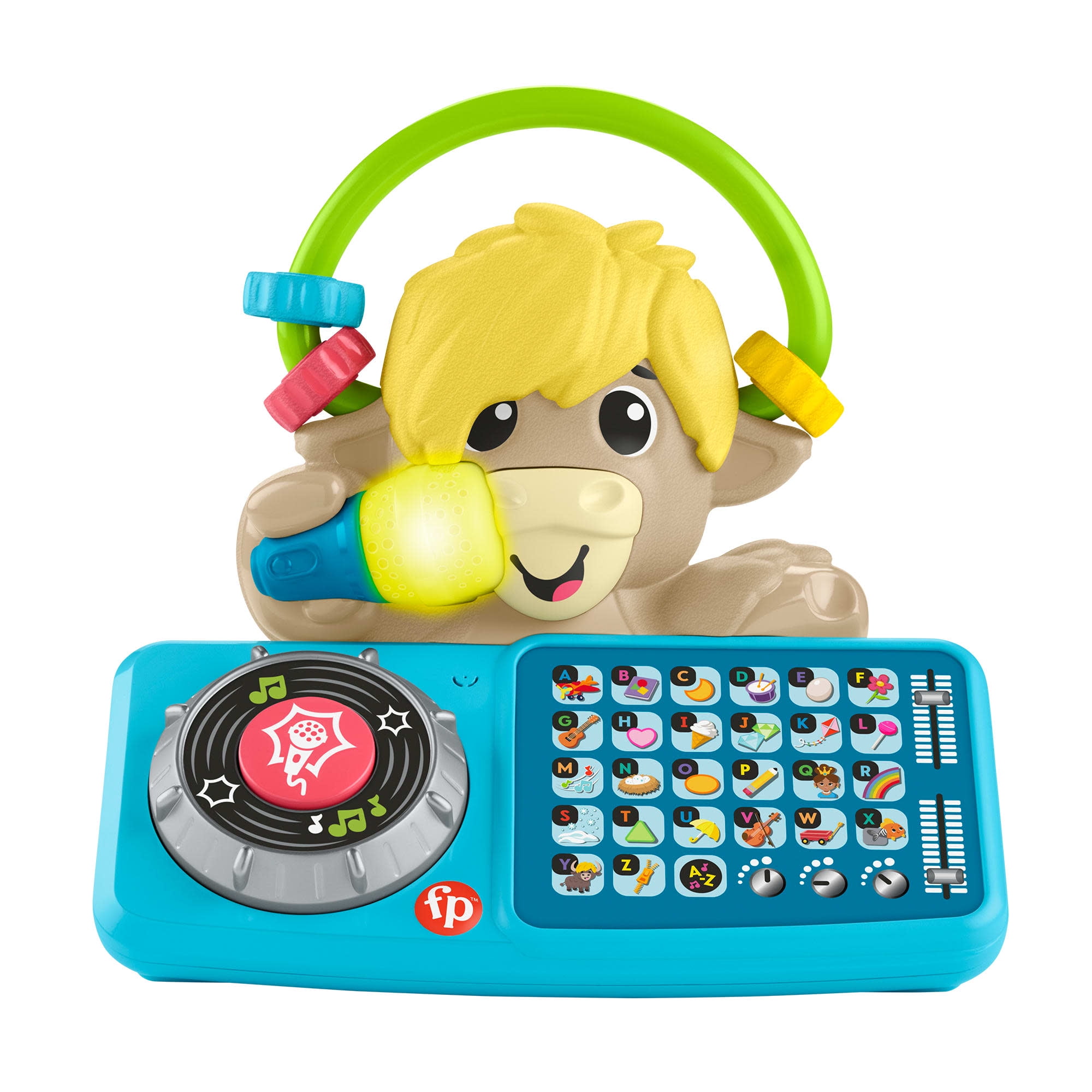Fisher-Price Link Squad A to Z Yak Baby Learning Toy with Music & Lights, 9+ Months