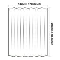 thumbnail image 6 of NEWEEN Shower Curtain 72 x 72 Polyester Waterproof Heavy Duty Shower Curtain Liner with Magnetic Weights Machine Washable, 6 of 10