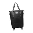thumbnail image 2 of Bolsa de lona con ruedas Hugo expandible plegable para entrenamiento negro 15,7 x 8,6 x 25,6 pulgadas, 2 of 9