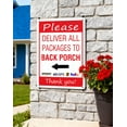 thumbnail image 6 of BTFSigns Deliver All Packages to Back Porch with Left Arrow Sign - Weatherproof 15"x23" Aluminum Delivery Instruction Sign for Drivers, Office, Business, Home - Indoor/Outdoor Use, 6 of 7