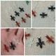 thumbnail image 2 of 100 piezas de hormigas de simulación de Halloween, hormigas falsas de plástico, juguetes de broma interesantes, 2 of 7
