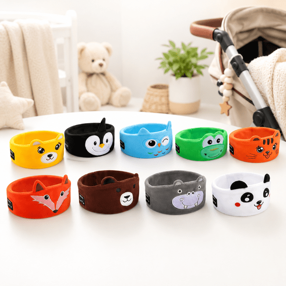 Sleep Headphones Wireless Bluetooth Green Frog, Kids Soft Animal Headband Earphones with Wired Option Volume Limiting for Airplane School Travel
