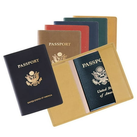 Royce Leather 202-RED-11 Foil Stamped Passport Jacket - Red